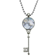 thumbnail image 1 of Tinta acuarela abstracta de sombreado Colgante Collar Vintage Llavero Plata Joyas Unbranded  M, 1 of 3