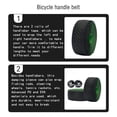 thumbnail image 4 of Cintas para manillar de bicicleta sweethay Paquete de 2 Verde negro, 4 of 6