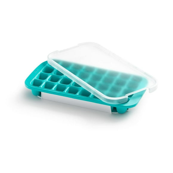 Lekue Gourmet Industrial-Sized 32 Cube Ice Tray with lid, Green