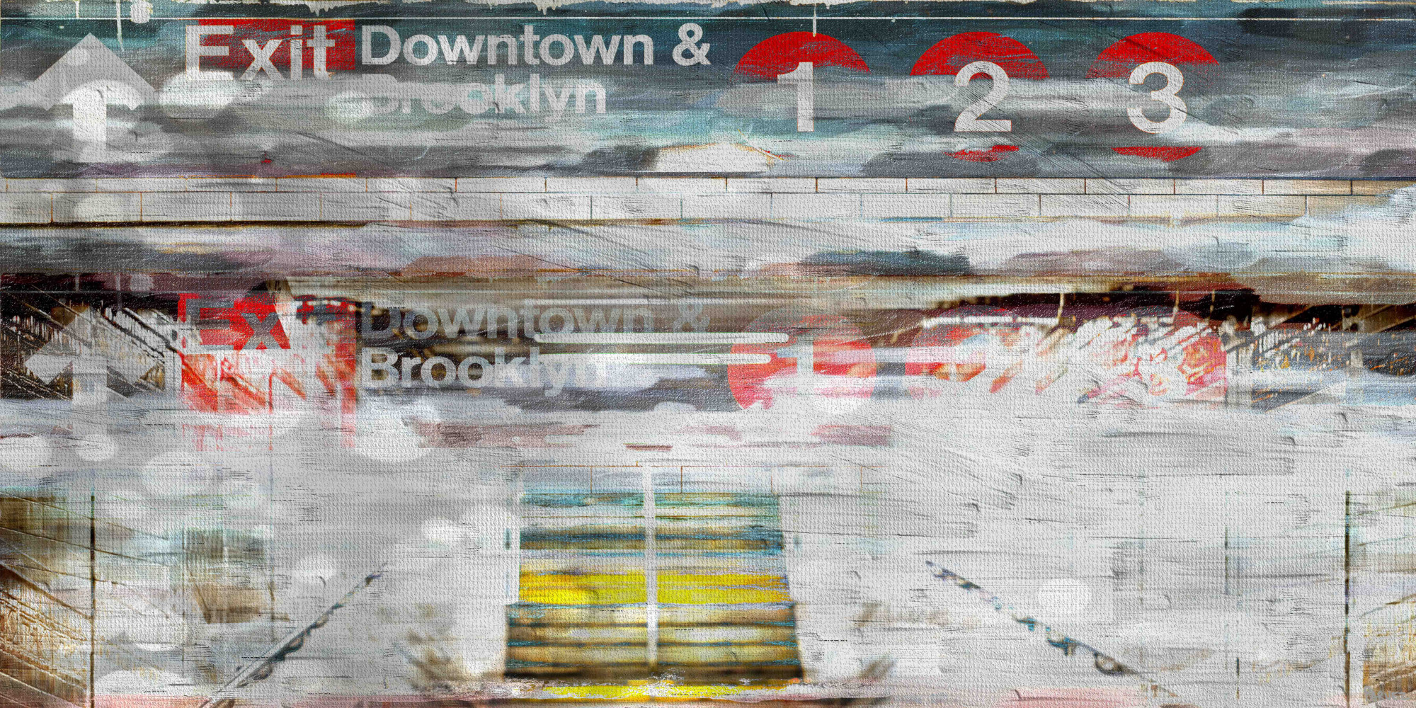 Parvez Taj "Exit Downtown" Print on Canvas