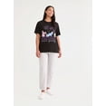 thumbnail image 2 of Disney Women’s Stitch & Angel Graphic Tee with Embroidery, Sizes XXS-XXL, 2 of 5