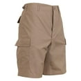 thumbnail image 2 of Mafoose Men's Casual Street Cargo Shorts Army Military BDU Rip Stop Camo Shorts Khaki Small, 2 of 4