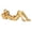 Lying on Back, variant on Esquirla Resin Thinker Statue Golden Decor Collectible Creative Tabletop Ornament Sculpture for Bookshelf Libraries Hotel Study Office Lying on Side