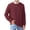 Wine Red, variant on Iceglad Men's Crewneck Sweater Soft Cotton Rib Knit Casual Long Sleeve Classic Pullover Sweater