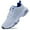 WhiteBlue, variant on MAYKX Men’s Running Shoes – Stretch Knit Upper Walking Sneakers Airy Cotton Insole Cushion for Fitness or Daily Commutes