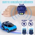 thumbnail image 2 of Hweilai Watch Remote Control Car Toy, 2023 Mini Cartoon RC Car Analog Watch, 2.4G Long Distance Infrared Remote Control Sensing Model Car Toys, Racing Car Watch, Interactive Game Toys for Kids-Blue, 2 of 5