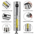 thumbnail image 4 of Bartans Stainless Steel Refillable Oil Spray Bottle, Vinegar Sprayer, Spritzer and Mister 100 ml, 4 of 7