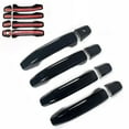 thumbnail image 4 of Gloss Black 4 DOOR HANDLE COVER For Chevy for Silverado 1500 2500 3500 2014-2018, 4 of 9