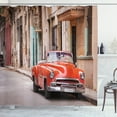 thumbnail image 1 of Ambesonne Cars Shower Curtain, Classical American Havana, 69"Wx75"L, Orange Sand Brown, 1 of 3