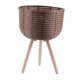 thumbnail image 5 of Soporte para plantas de cesta tejida con patas, maceta de suelo, maceta para flores Estilo B, 5 of 9