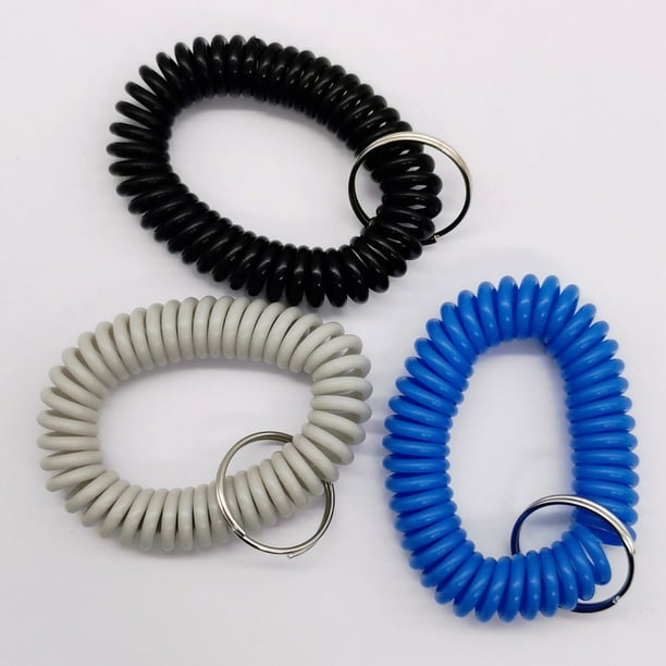 Pen+Gear Pen+Gear Spiral Key Chain, 6Ct, 3 Mixedcolor, Stretchable Plastic