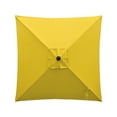 thumbnail image 4 of Ultrashades 6.5 ft Square Outdoor Patio Market Umbrella with Push Button Tilt and Crank Handle, Yellow, 4 of 6