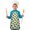 Cartoon Tractors Combines, variant on Cartoon Construction Vehicles Clouds Kids Aprons for Girls and Boys,Adjustable Neck Strap Toddler Aprons for Kids Cooking Baking