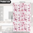 thumbnail image 6 of TSOVTHRID Recliner Headrest Protector, PU Waterproof Headrest Cover, Recliner Headrest Cover for Home,Living Room Decoration 17x27in, Pink Cherry Blossom Butterfly White Print, 2 Pieces, 6 of 7
