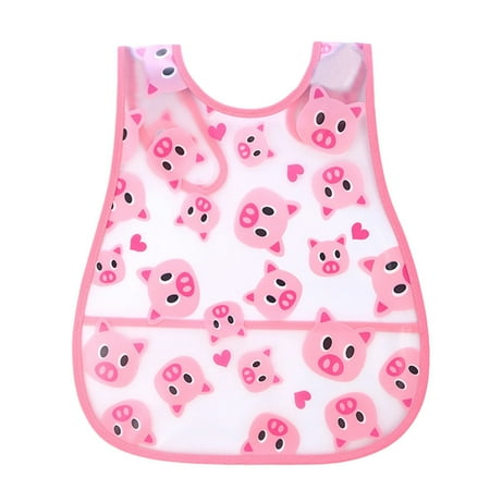 

Toddler Kids Boys Girls Cartoon Sleeveless Waterproof Feeding Apron Bib Smock