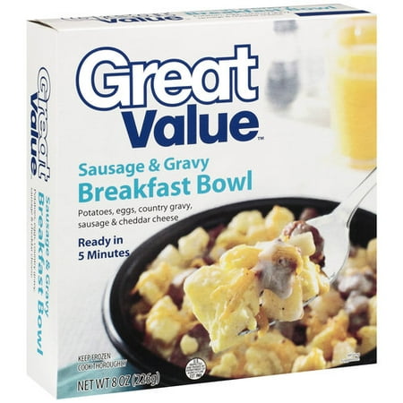 Great Value Gravy Sausage Bowl, 1 Count