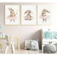 thumbnail image 4 of Hieng Pink Bunny Wall Hieng Ballet Bunny Wall Decor Cute Nursery Posters Pink Little Baby Girls Nursery Canvas Painting Animal Prints for Baby Girl Bedroom, Kids Room Decor, 4 of 6