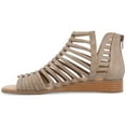 thumbnail image 3 of Journee Womens Delilah Gladiator Sliver Wedge Sandals, Widths Available, 3 of 10