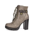 thumbnail image 2 of Dream Pairs Women's Fashion Ankle Boots Chunky High Heel Booties SCANDL KHAKI Size 5.5, 2 of 8