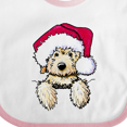 thumbnail image 4 of Inktastic Kiniart Christmas Goldendoodle Boys or Girls Baby Bib, 4 of 4