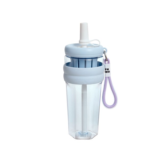 Flower Tea Cup Plastic Straw Cup With Handle Flower Tea Cup Outdoor Portable Large Capacity Men And Women Straw Cups