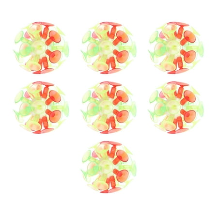 

NUOLUX 7PCS Childrens Suction Cup Ball Creative Children Sticking Toy Glowing Parent-child Interaction Balls Kids Plaything