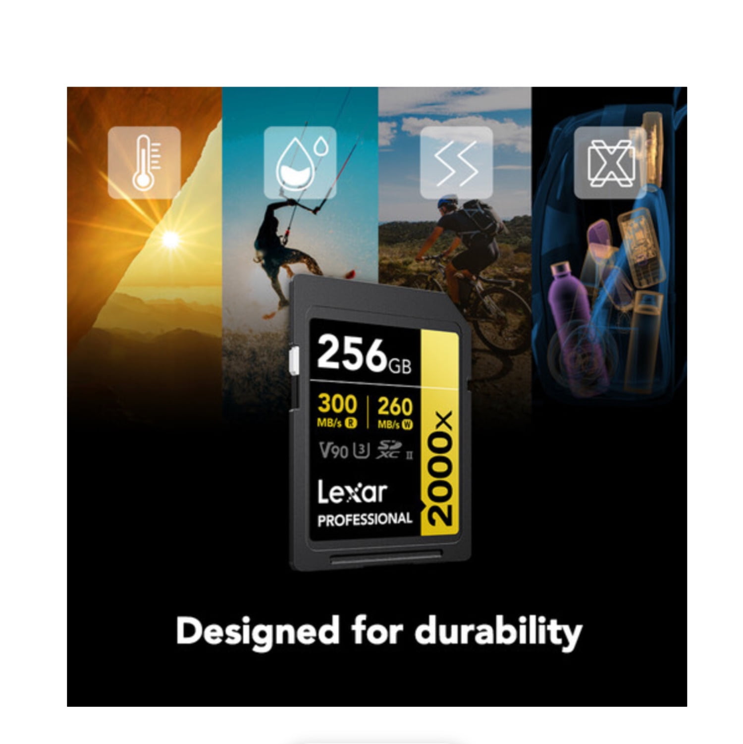 Lexar 256GB Professional SD Memory Card - High Speed Video