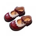 thumbnail image 2 of Girls Dress Shoes Mary Jane Shoes for Girl Low Heel Princess Wedding Shoes, 2 of 7