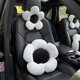 thumbnail image 2 of Almohada para el reposacabezas del coche NQ con cuadros en blanco y negro, 2 of 5