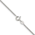 thumbnail image 3 of Diamond2Deal 925 Sterling Silver 1.25 mm 8 Sided Diamond-cut Box Chain Necklace for Women 24", 3 of 6