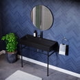 thumbnail image 6 of Claire 40 Ceramic Console Sink Matte Black Basin Black Legs, 6 of 10