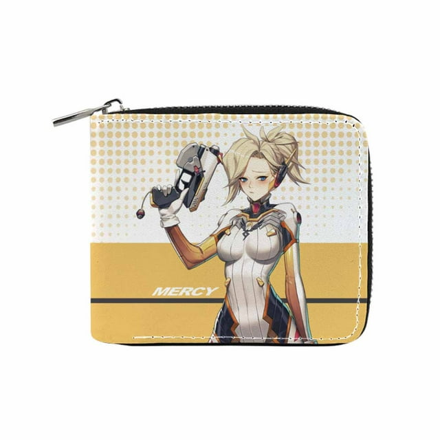 Wallet Overwatch Angela Ziegler Anime Personajes delgados