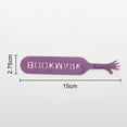 thumbnail image 5 of harmtty 4Pcs Book Marker Anti-scratch Hollow Out Design Handcraft Labeling Smooth Surface Finger Help Me Novelty Reading Bookmark School Supplies,Mix Color, 5 of 7