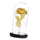 thumbnail image 3 of Glass Dome Flower Lamp Simulation Gold Foil Rose Light Romantic LED Decor Gift for Wedding (Golden Rose), 3 of 4