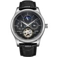 thumbnail image 1 of Reloj LIGE Reloj automático mecánico de tourbillon para hombre plateado, 1 of 5