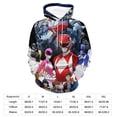 thumbnail image 2 of Power Rangers Unisex Adult Hoodie Casual Hooded Sweatshirt Pullover Novelty 3D Printed Sweater Jacket 2XL, 2 of 8