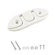 thumbnail image 1 of 120mm Barco Flip Up Plegable Pull Up Cleat Hardware Barco Plegable Cleat Flip-up blanco Zulema Grapa plegable para barco, 1 of 4