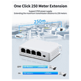 thumbnail image 2 of 2Pcs 4 Ports 1 à 3 Ports PoE Extender Passif Cascadable IEEE802.3Af 100Mbs pour IP Transmission Répéteur Commutateur NVR IP, 2 of 5
