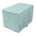 thumbnail image 1 of Leafage Dog Crate Cover, Shamrock Leaves Pattern Botanical St Patrick's Day Irish Tradition, Easy to Use Pet Kennel Cover for Medium Large Dogs, 35" x 23" x 27", Dark Seafoam and White, by Ambesonne, 1 of 6