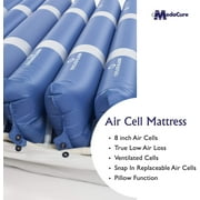 Medacure Alternating Pressure Low Air Loss Mattress with Pump for Hospital Beds - 80 x 36 x 8 (Twin)