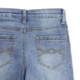 thumbnail image 4 of KIDSCOOL SPACE Girl Jeans,Big Kid Straight Slim Fit Elastic Band Inside Denim Jeans Pants,Light Blue,7-8 Years, 4 of 6