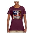 thumbnail image 3 of By His Blood We Are Healed Inspirational/Christian Womens Graphic T-Shirt, Maroon, X-Large, 3 of 5