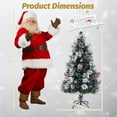 thumbnail image 3 of Gymax 5 FT Flocked Christmas Tree Artificial Xmas Tree w/170 Branch Tips &Pine Needles, 3 of 10
