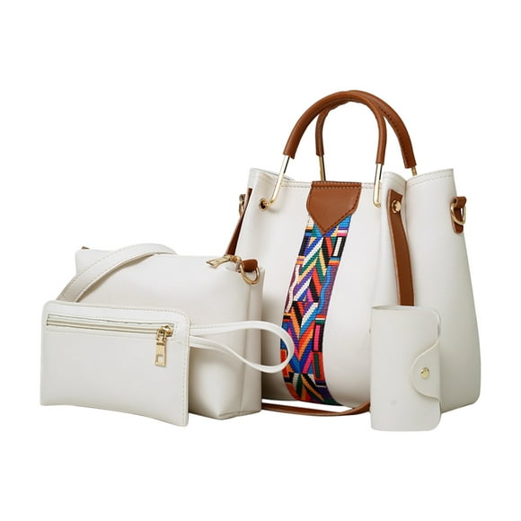 jovati Fashion Upgrade Handbags Wallet Tote Bag Shoulder Bag Top Handle Satchel Purse Set 4pcs