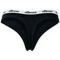 thumbnail image 3 of ellesse tangas señora, pack de 6 - HILLAR, ropa interior, algodón elástico, logo en cintura Negro M (Medium), 3 of 3