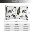 thumbnail image 4 of Kll Wine Bottles And Grapes Pillow Covers Envelope Closure,Super Soft And Cozy Fuzzy Fleece Pillow Case Cover 20"X30", 4 of 9