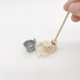 thumbnail image 3 of SDJMa Metal Miniature Dollhouse Furniture Bucket and Mop Size Suitable for 1:12 Scale Dollhouse Decoration Dollhouse Accessories, 3 of 9