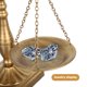 thumbnail image 3 of UPGRATOR Balanza Decorativa Libra De Hierro Dorado Para Exhibir Joyas Y Objetos Pequeños, 3 of 7