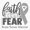 1pcs, variant on Faith Over Fear Brain Tumor Warrior Sticker
