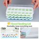 thumbnail image 3 of Paquete de 4 bandejas para cubitos de hielo con tapa, molde de silicona para cubitos de hielo sin BPA certificado por LFGB, bandeja apilable para cubitos de hielo, bandeja cuadrada para cubitos de hielo para comida de bebé, whisky, bebidas Sailing Electrónica, 3 of 5